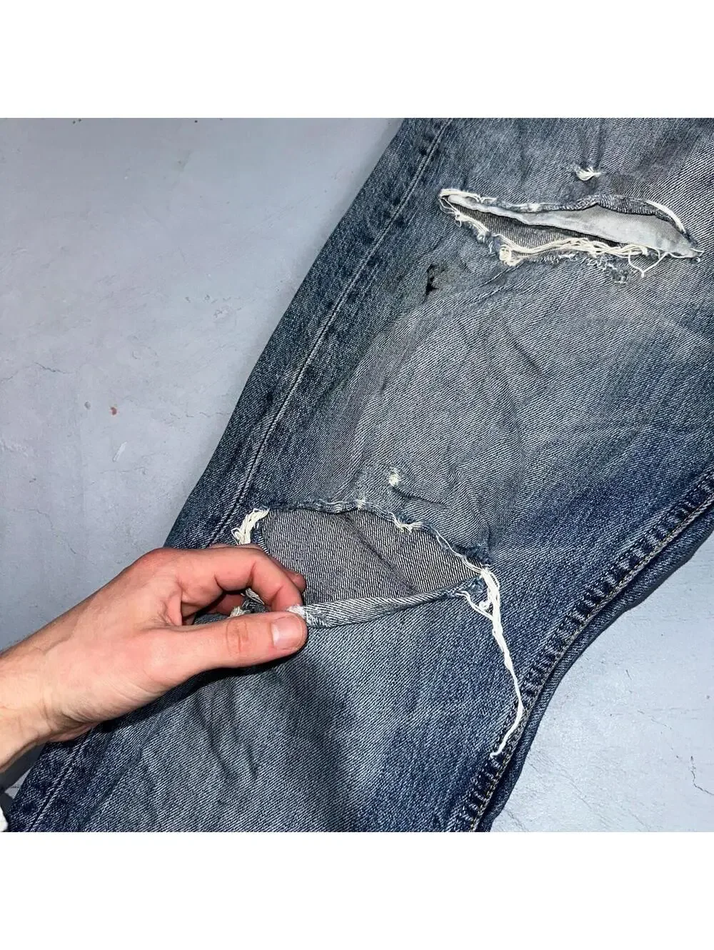 Levis 501 Vintage Y2K XX Straight Leg Jeans Blue Light Wash 34x34 Act 33x33